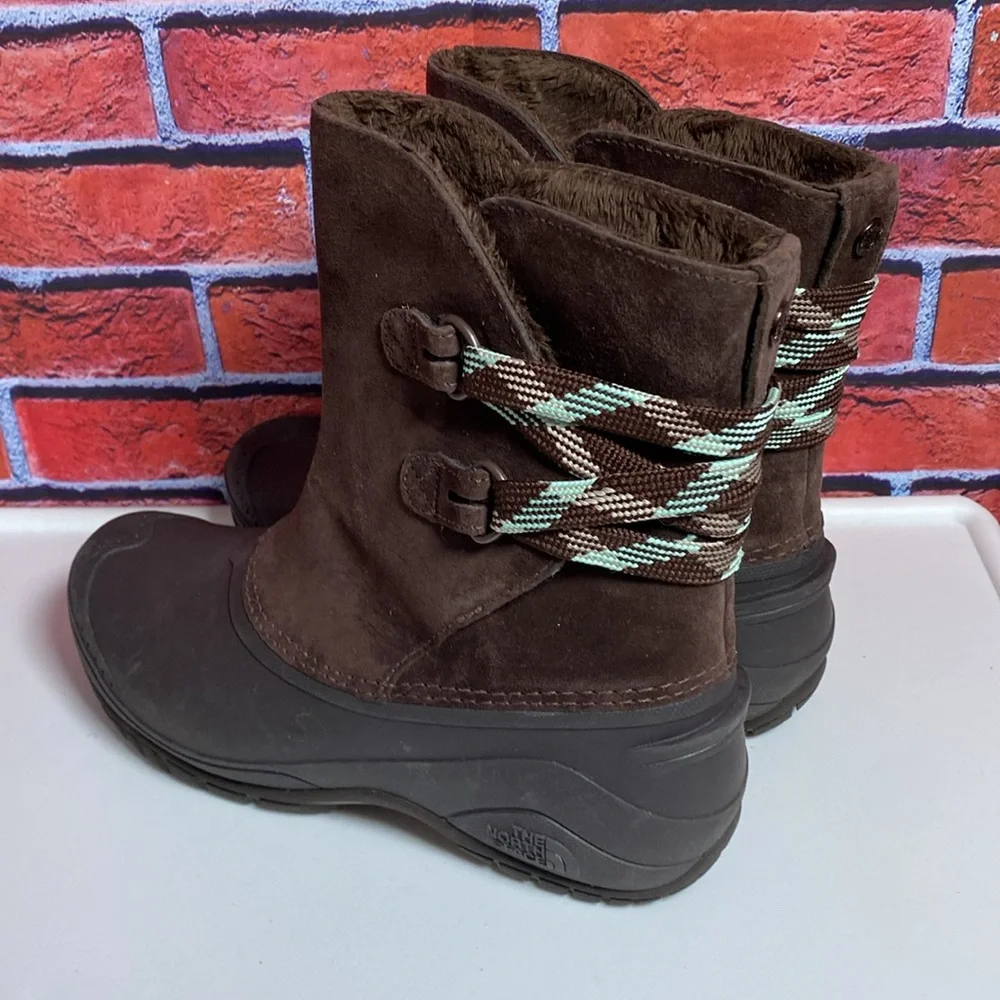 The North Face Women’s Faux‎ Fur Polartec Shellista II Pull-On Boots Size 8.5